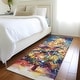 preview thumbnail 10 of 16, Machine Washable Indoor/ Outdoor Abstract Christmas Tree Chantille Rug Navy - 2'3" x 7'6"