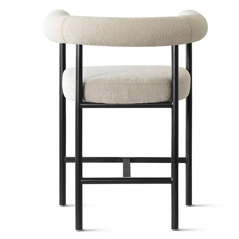 Boucle Counter-Height Bar Stools with Arms(Set of 6)