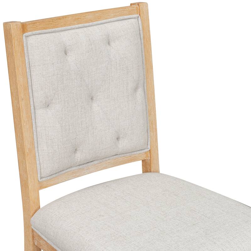 5-Piece Dining Table Set with Extendable Round Table, Kitchen Table Set with 4 Upholstered Chairs for Dining Room