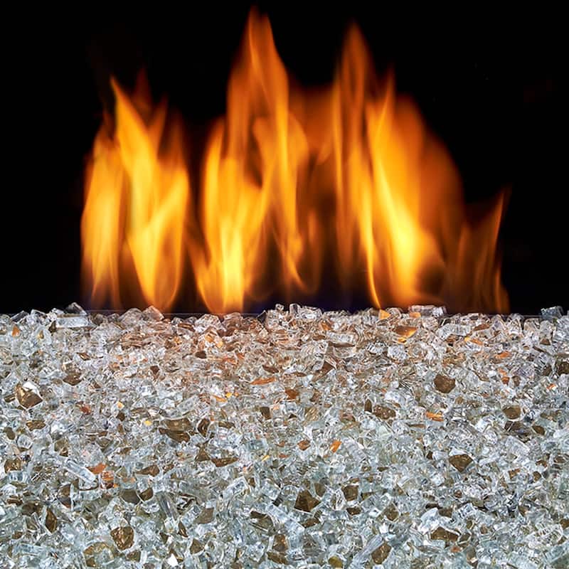 Duluth Forge FGB18-1 18" 55,000 BTU Natural Gas Fire Glass Burner Kit - Brown