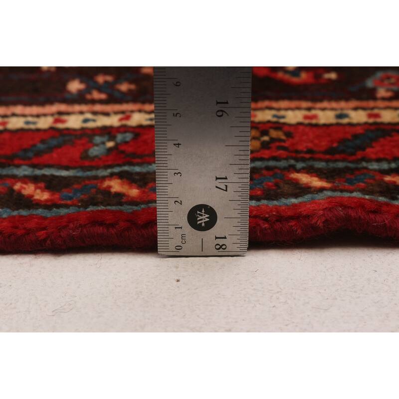 ECARPETGALLERY Hand-knotted Andelz Red Wool Rug - 4'11 x 10'6