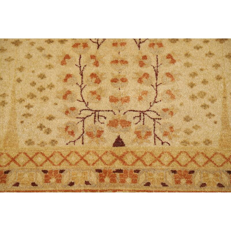 Floral Tabriz Oriental Large Rug Hand-Knotted Wool Carpet - 12'2"x 17'10"