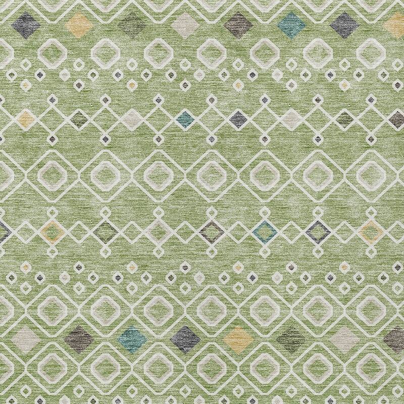 HomeRoots Geometric Modern Rectangle Outdoor Rug
