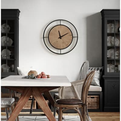 Kate and Laurel Newfield Wall Clock - 22" Diameter