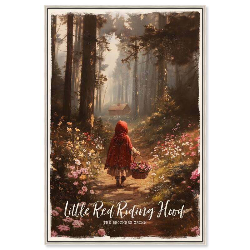 Classic Red Riding Hood Canvas by Art Remedy - Silver - 10" x 15"