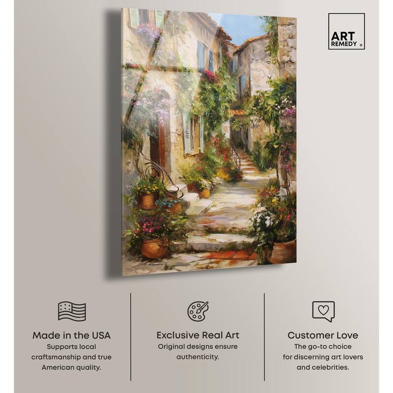 Mediterranean Charm II Acrylic by Art Remedy, Ready to Hang