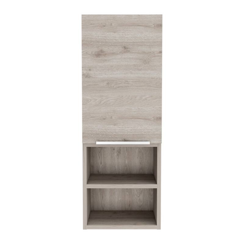 TUHOME Mila Wall-Mounted Bathroom Medicine Cabinet with Open & Closed Storage