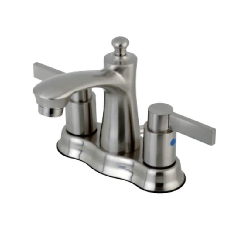 Kingston Brass NuvoFusion 1.2 GPM Centerset Bathroom Faucet with - Brushed Nickel