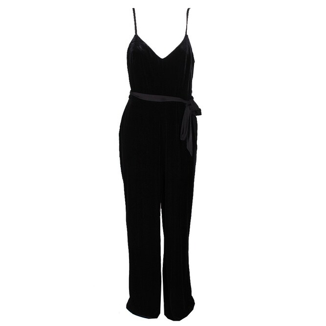 calvin klein velvet jumpsuit