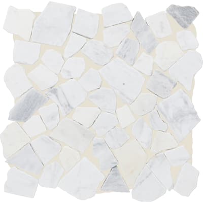 Daltile Raine Tumbled Pebble Natural Stone Mosaic Tile (Set of 10) (9.60 SQFT Per Carton)