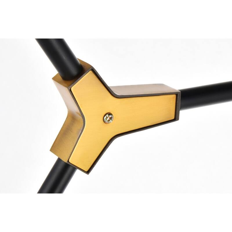 Cavoli 5 light in Light Antique Brass and Flat Black Pendant - Light Antique Brass and Flat Black