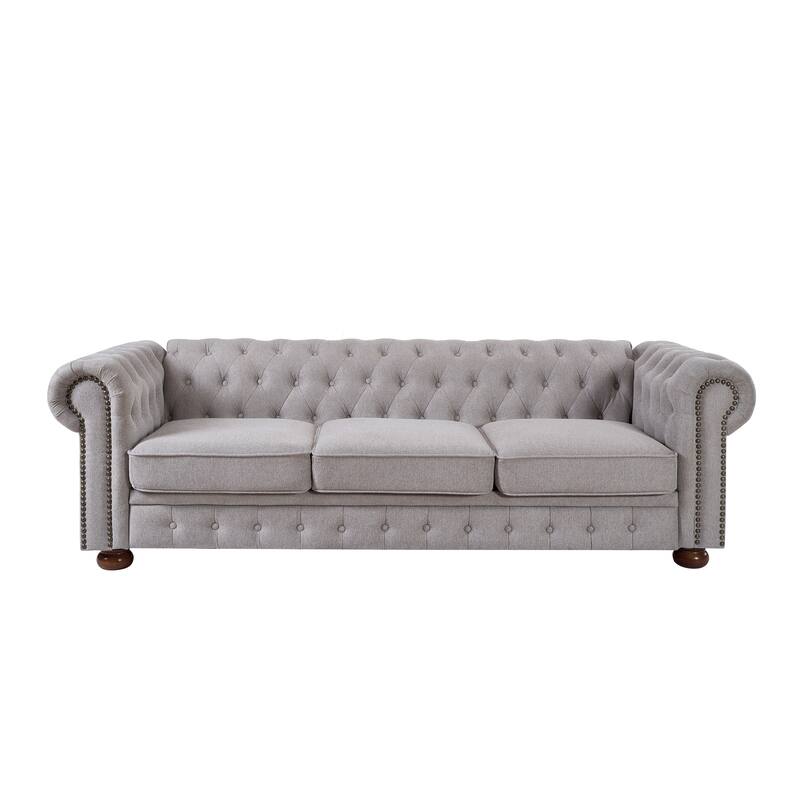 Elegant Fabric Chesterfield Sofa for Stylish Living Rooms