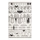 preview thumbnail 2 of 8, SAFAVIEH Hand-Knotted Casablanca Shag Shala Tribal Wool Rug 3' x 5' - Ivory/Black - Rectangle