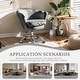 preview thumbnail 17 of 27, VANITII Accent Chair Swivel Vanity Chair Office Desk Chair With Wheels Modern Height Adjustable Pink/Grey/White