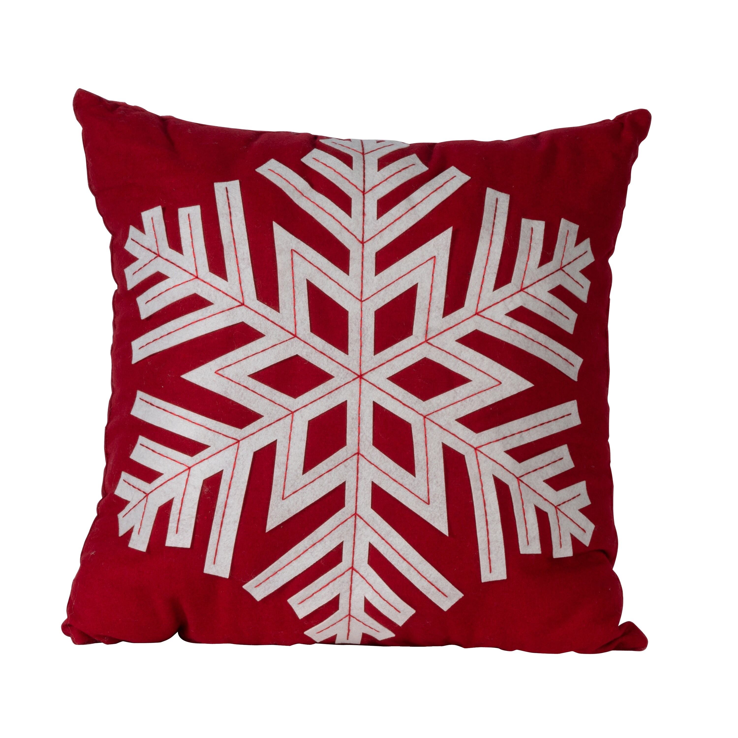 Seasonal Abode Old World Frosty Inspired Snowflake Pillow Bed