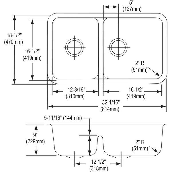 Shop Elkay Eluhaqd32179 Lustertone 32 1 16 Double Basin 18 Gauge