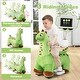 preview thumbnail 9 of 8, Costway 6V Kids Ride on Dinosaur with Padded Sea Foot Pedal Music - See Details