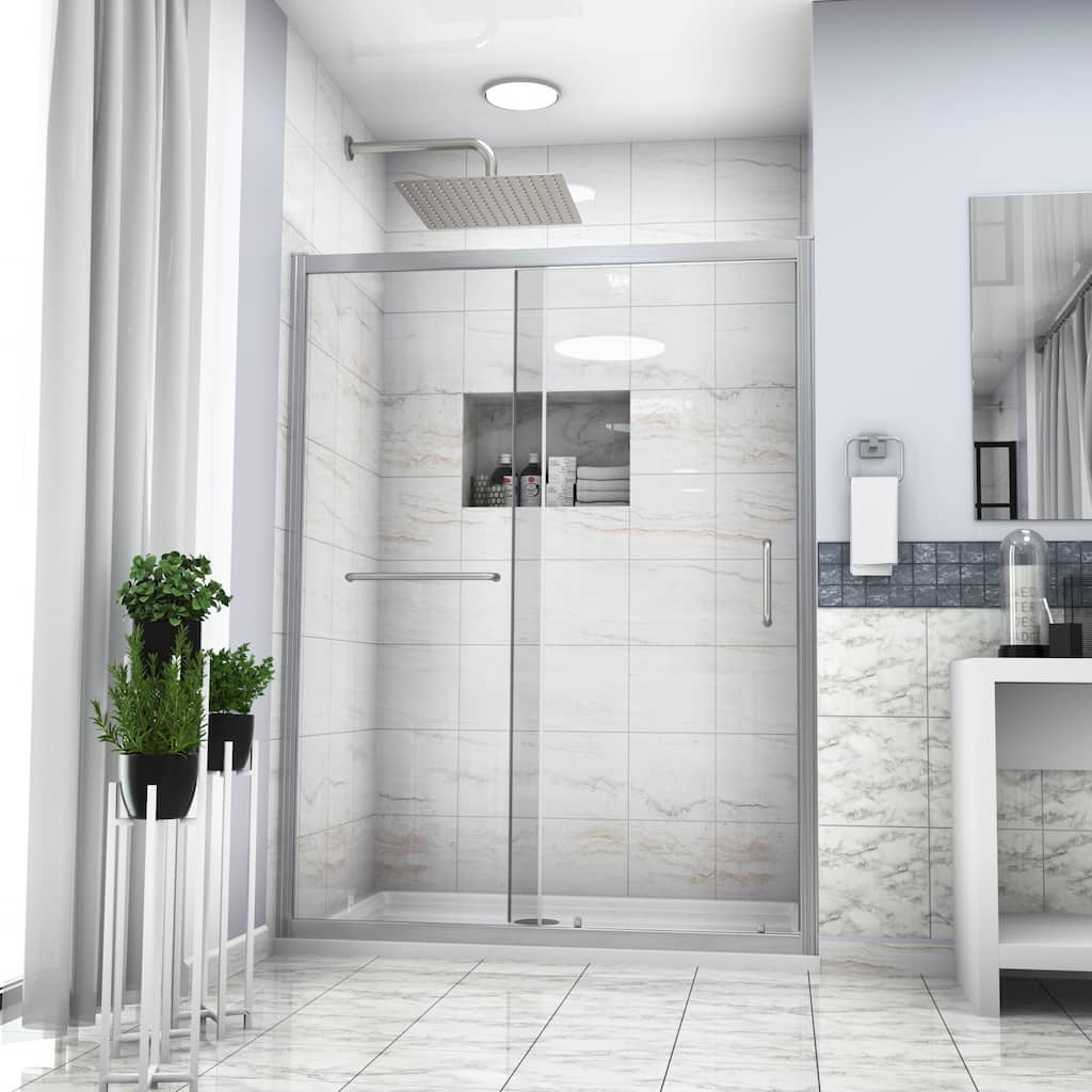 Shower Door Single Sliding Bypass Shower Enclosure