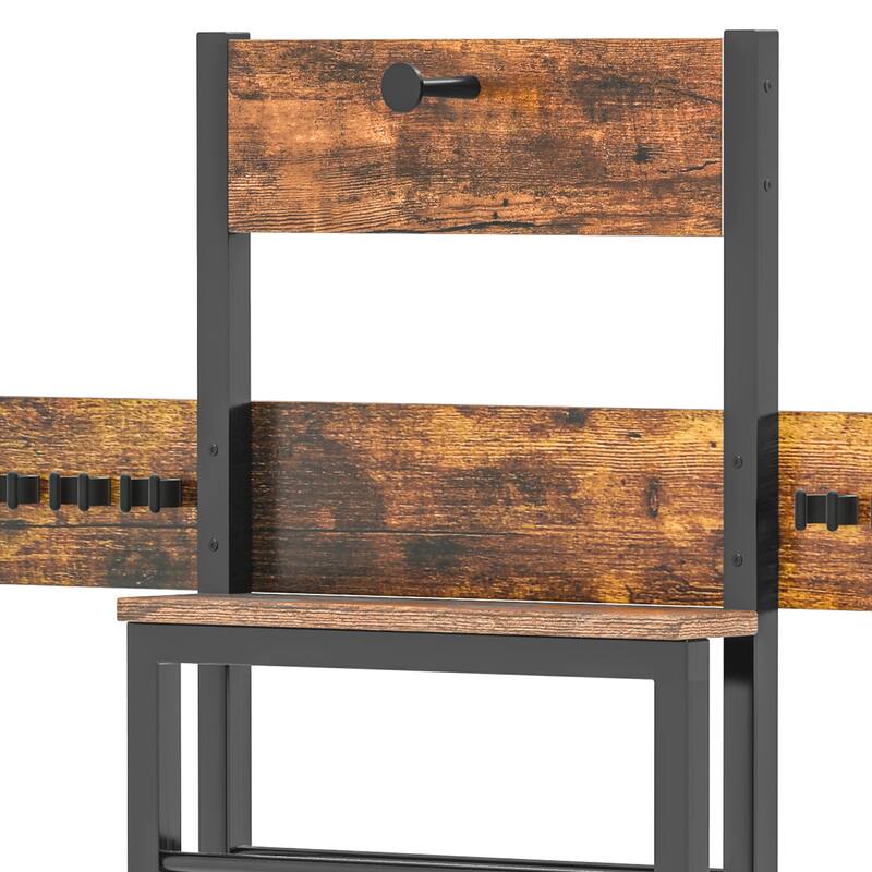 Moasis Pool Stick Holder Wall Mount Holds 8 Cue Sticks & 24 Balls