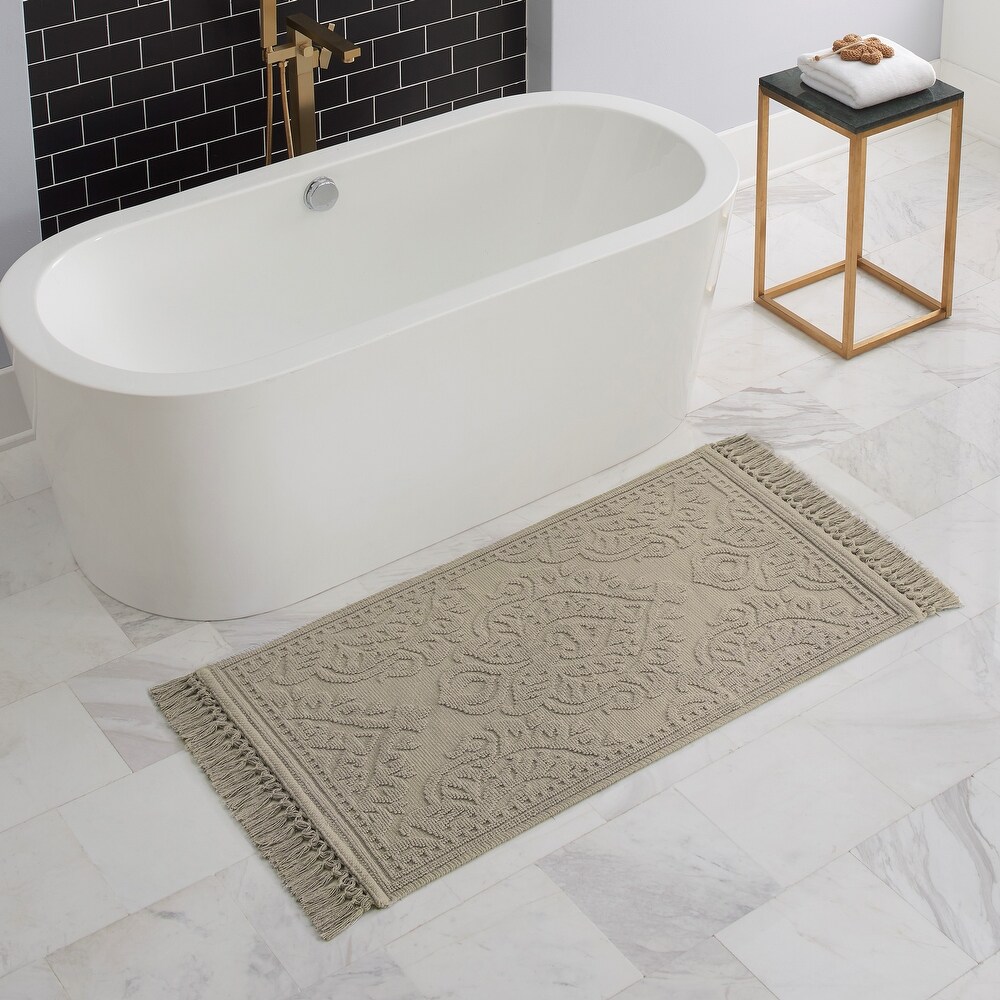 Microfiber Polyester Double Sink Bath Mat Runner - 48L x 20W - On Sale -  Bed Bath & Beyond - 34003707