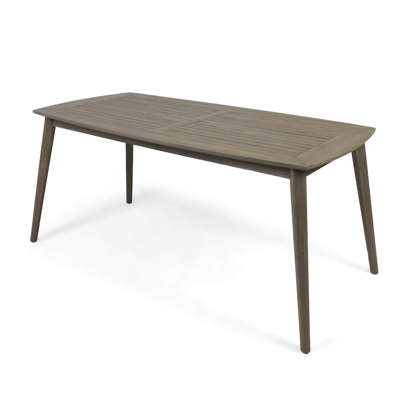 Sunqueen Outdoor Acacia Wood Rectangle Dining Table by Christopher Knight Home - 71.00 x 35.50 x 29.25