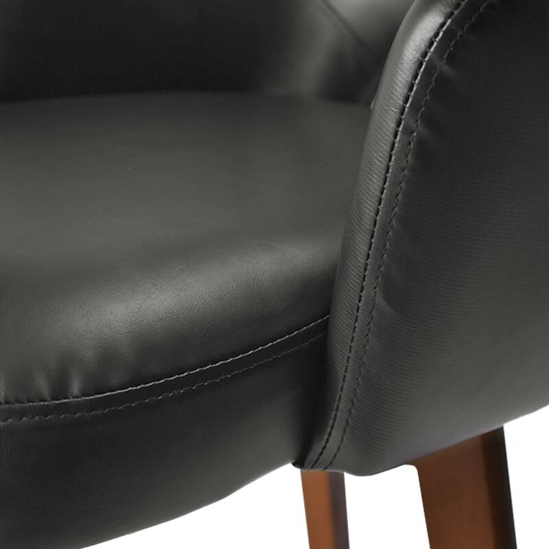 Faux Leather Swivel Contemporary Upholstered Counter Height Stools 1PK