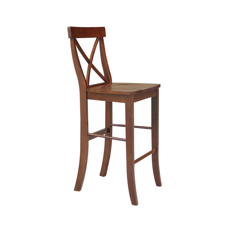 42" Round Top Bar Height Table and Two Stools - Espresso