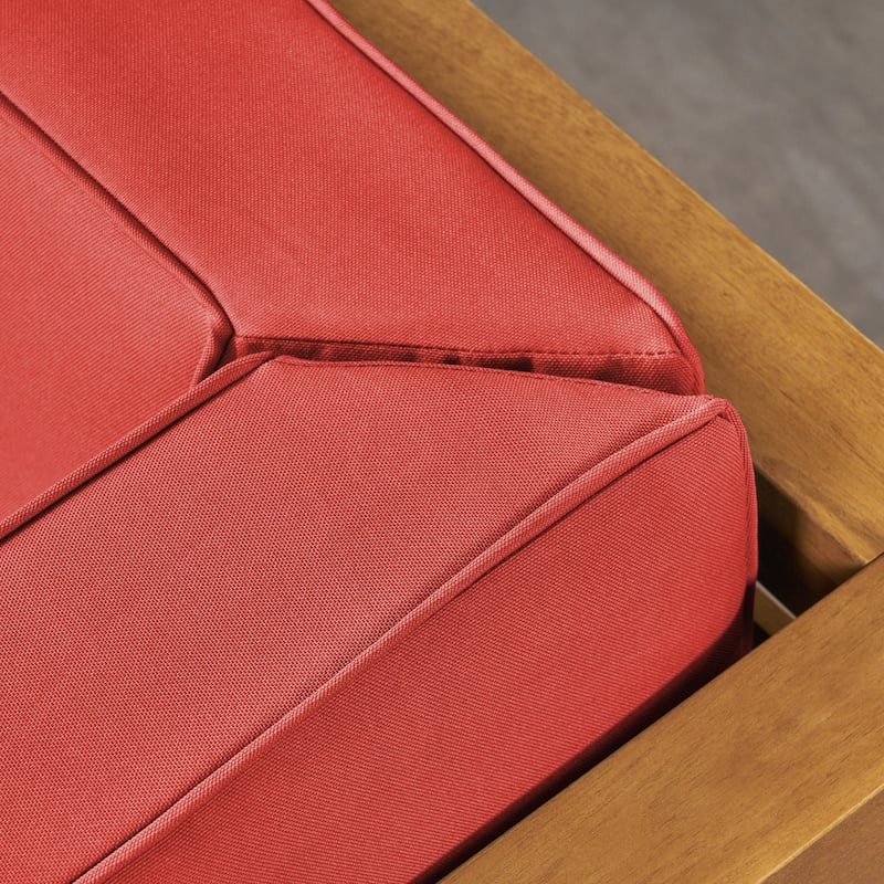 Oana Outdoor 7-seater Acacia Wood Sectional Sofa Set by Christopher Knight Home