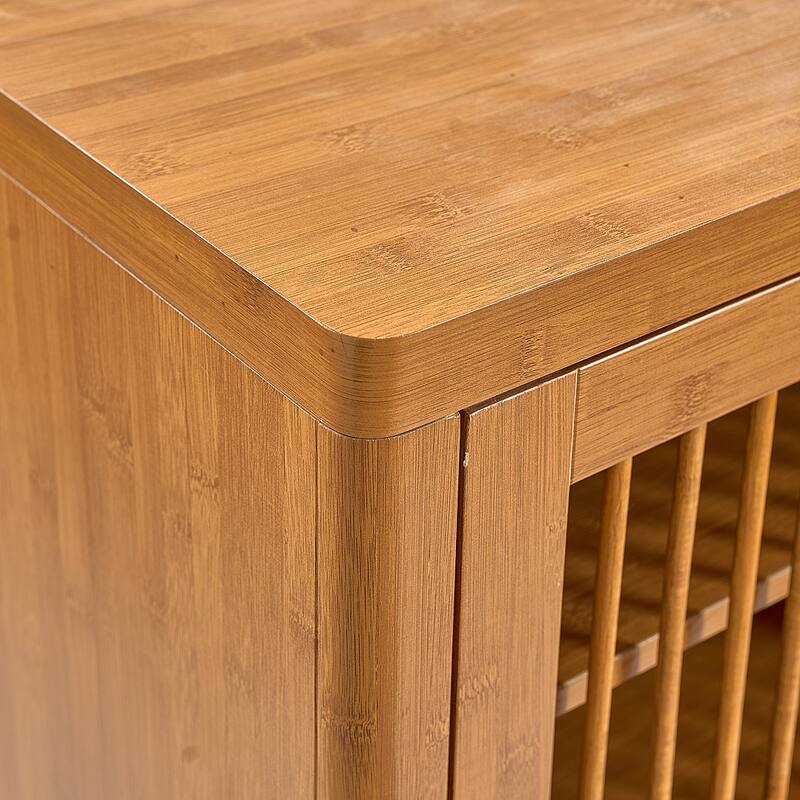 Shoe Cabinet with Shutter Doors, Shoe Storage Cabinet with Adjustable Shelves, Entryway Wooden Shoe Rack Organizer