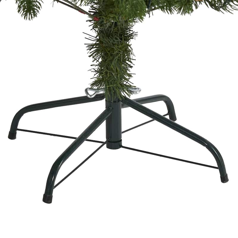 5ft. Spruce Artificial Christmas Tree with Pinecones & 100 Clear LED Lights - Charming Holiday X-Mas Tree