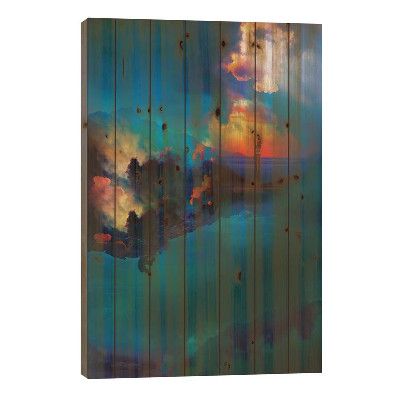 Time Keepers Print On Wood by Stoian Hitrov - Multi-Color - 40x26x1.5