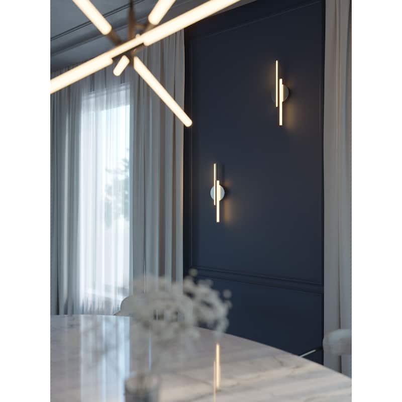 AFX Ella 17'' LED Wall Sconce - Satin Nickel