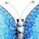 preview thumbnail 5 of 32, Iron Metal Eclectic Butterfly Wall Decor in Blue, Purple, or Green (16" H X 21" W) - 16 x 21
