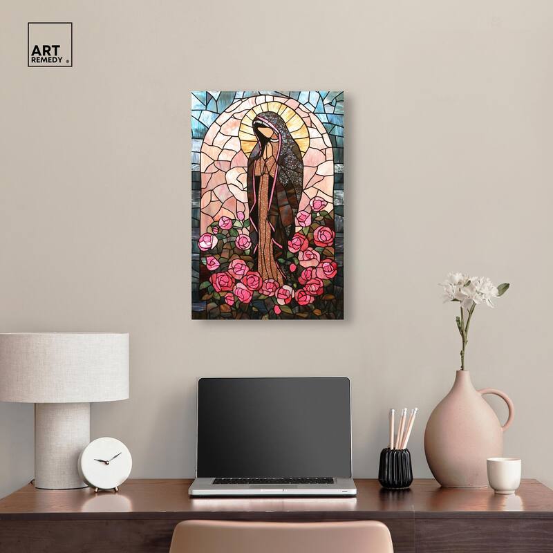 Glass Rosarium Guardian Canvas by Art Remedy, Gallery Wrapped