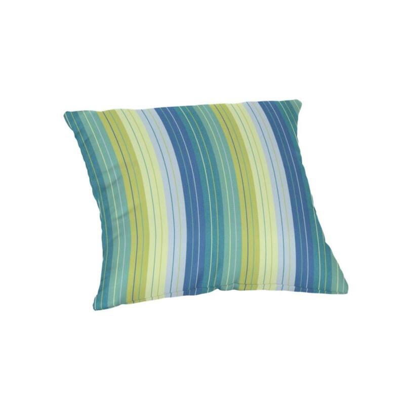 Sunbrella 20 inch Square Stripe Outdoor Throw Pillow