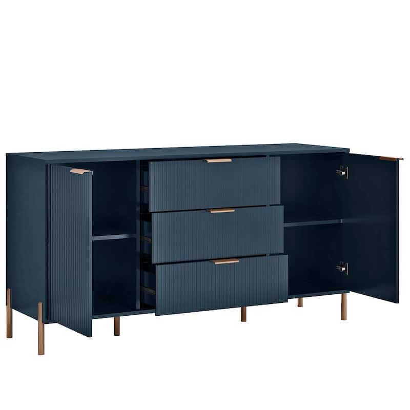58" Premium Storage Cabinet Dresser - Versatile and Stylish