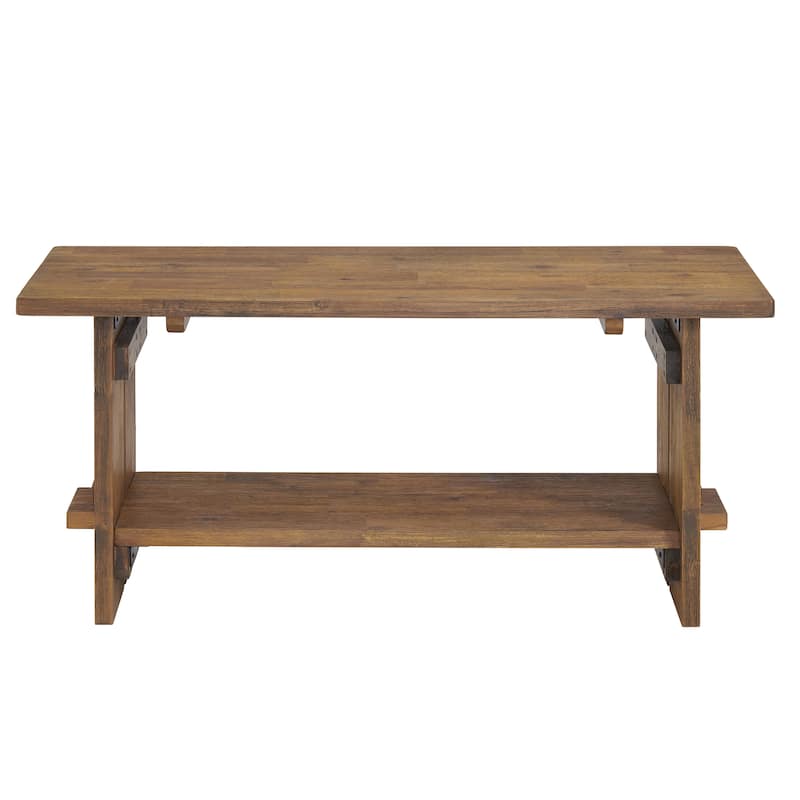 Bethel Acacia Wood 40"W Bench