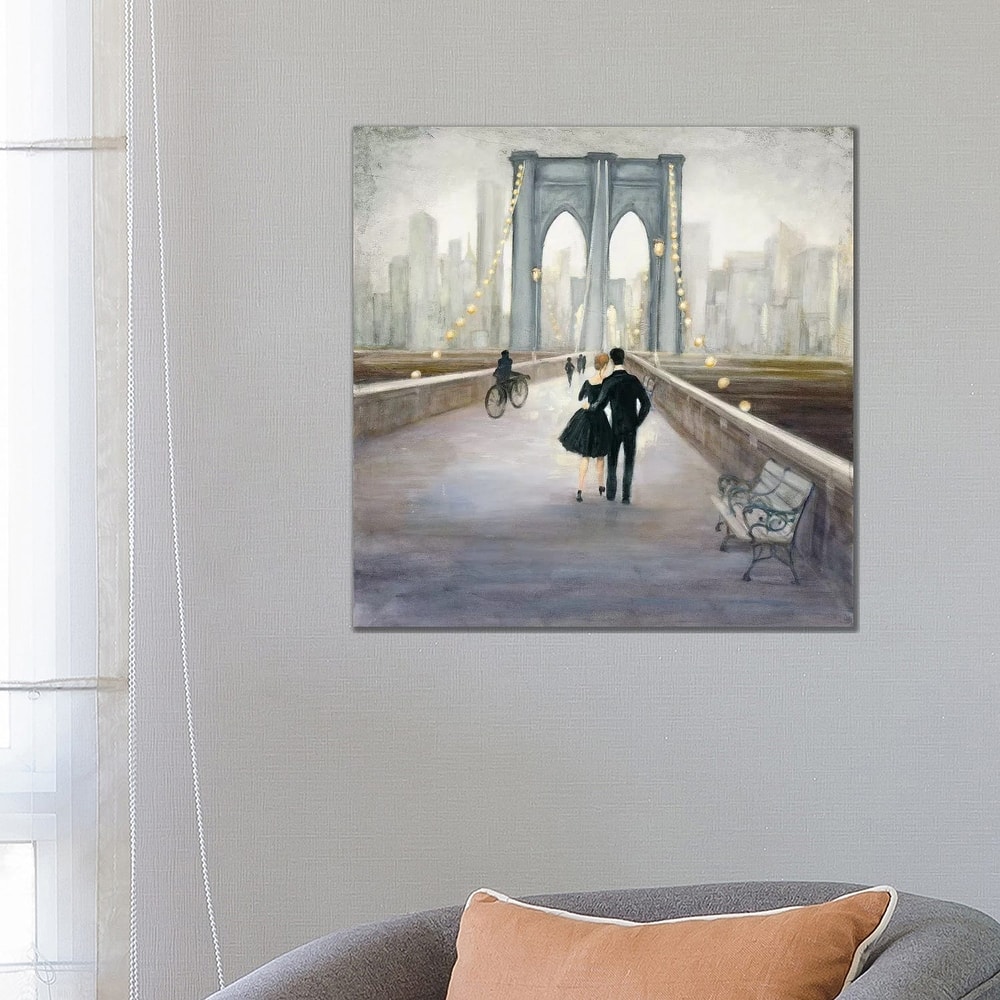 iCanvas "Bridge To New York" by Julia Purinton Canvas Print