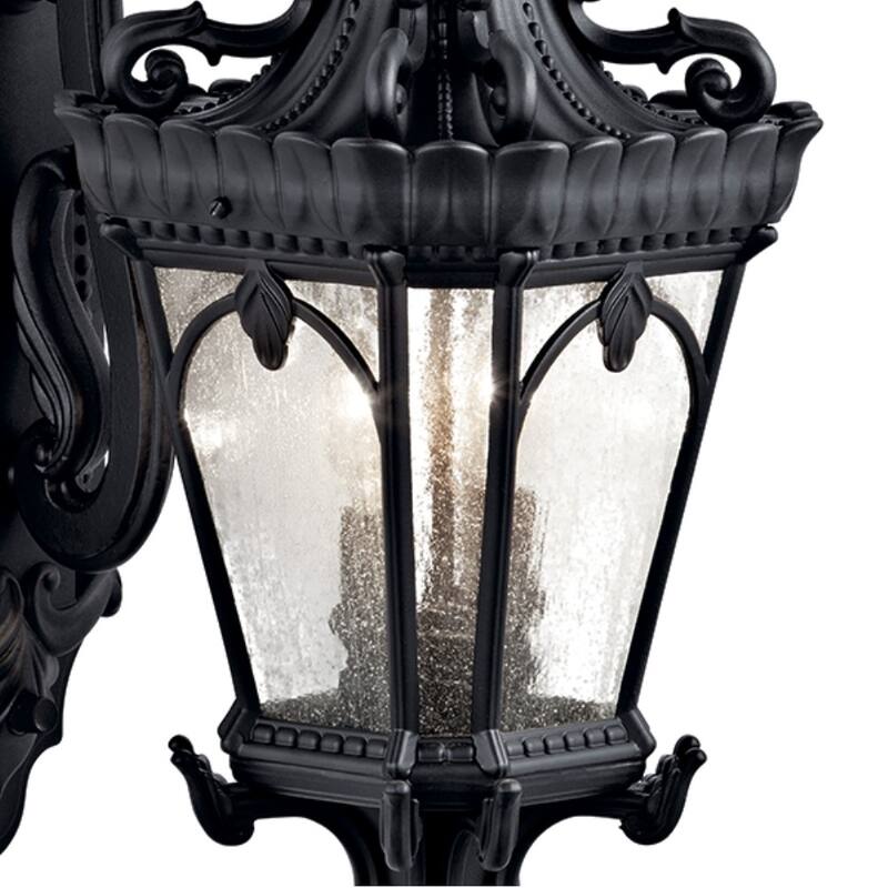 Kichler Lighting Tournai Collection 2-light Textured Black Outdoor Wall Lantern