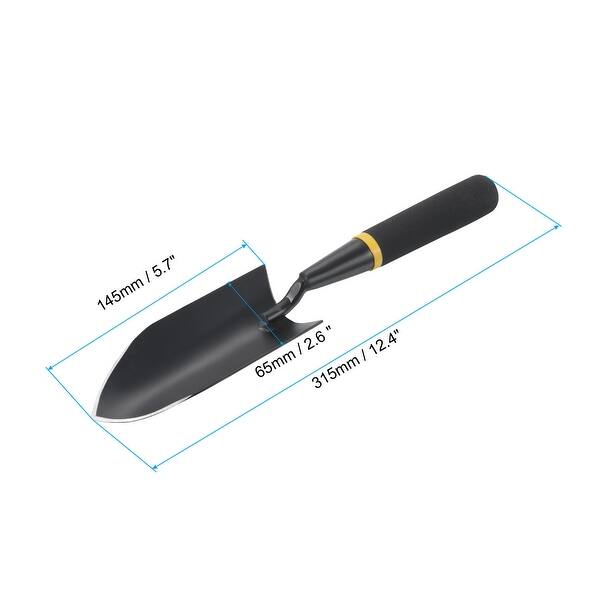 slide 3 of 5, 2Pcs 12 Inch Garden Shovel Gardening Hand Trowel Narrow Bend-Proof Hand Shovel - Black Black