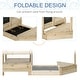 preview thumbnail 6 of 5, Kids Sandbox with Cover and Canopy for Shade and Bottomless Design - Natural-Blue - 70.75" L x 36" W x 56.75" H