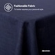 preview thumbnail 18 of 28, Tablecloth Solid Faux Linen Water Resistant Table Cover