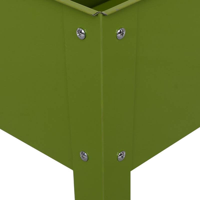 Outdoor Elevated Garden Stand 24.5" x 12.5" Flower Bed Box - 24.5" x 12.5" x 18.0"