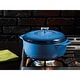 preview thumbnail 3 of 3, Lodge 6 Quart Blue Essential Enamel Cast Iron Dutch Oven