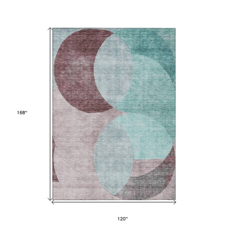 HomeRoots Geometric Transitional Rectangle Outdoor Rug