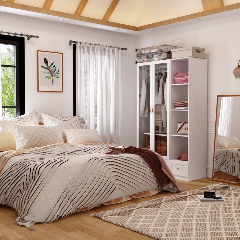 Chic Modular Closet System Wardrobe Units Armoires Home Organization