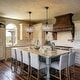preview thumbnail 51 of 95, Retro French 4/5-Light Antique Brass Globe Crystal Chandelier for Living/Dining Room