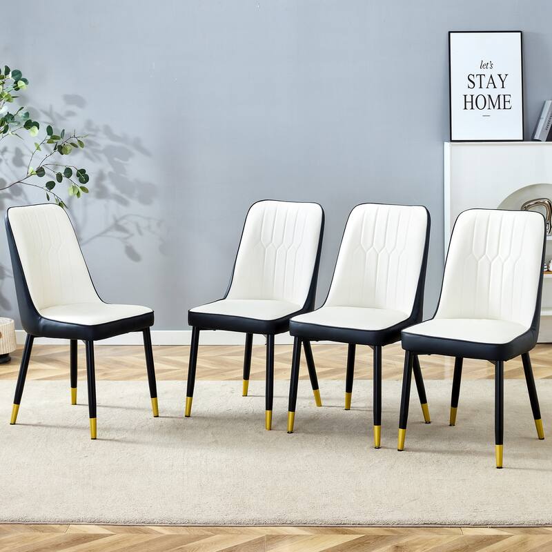 Modern PU Leather Dining Chair ,Set of 4