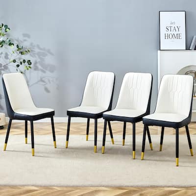 Modern PU Leather Dining Chair ,Set of 4