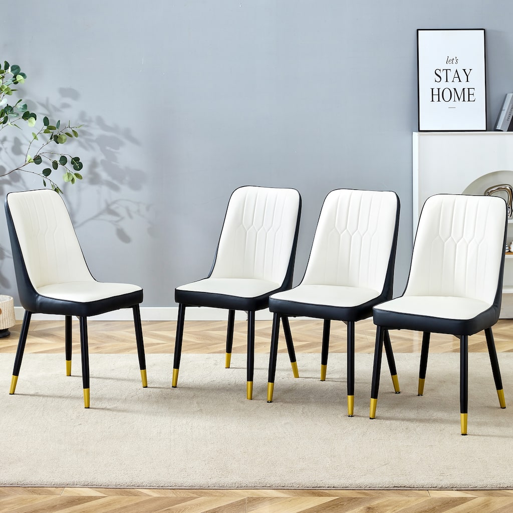 Modern PU Leather Dining Chair ,Set of 4